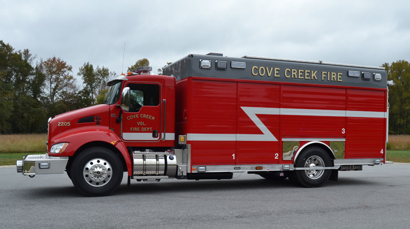 cove creek fire department truck 2205